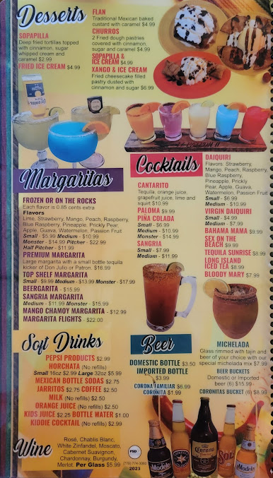 Menu El Patron Mexican Kitchen Ii - 24