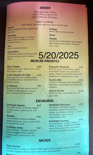 Menu El Preferido Mexican Restaurant - 22