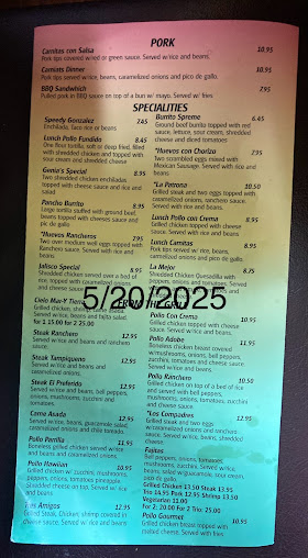 Menu El Preferido Mexican Restaurant - 23