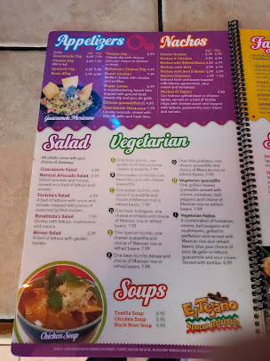Menu El Tejano Mexican Restaurant Bar And Grill - 21