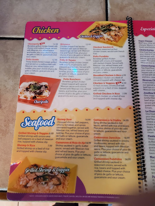 Menu El Tejano Mexican Restaurant Bar And Grill - 22