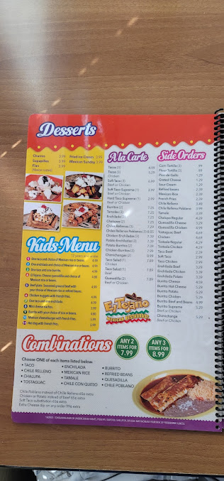 Menu El Tejano Mexican Restaurant Bar And Grill - 23