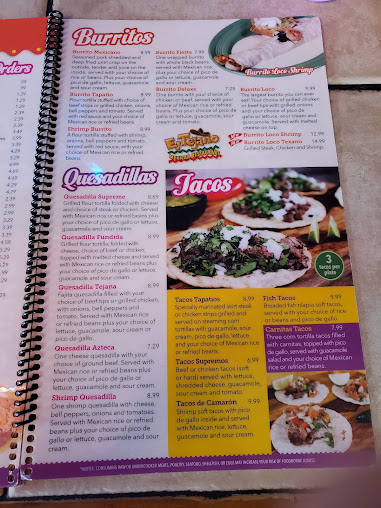 Menu El Tejano Mexican Restaurant Bar And Grill - 25