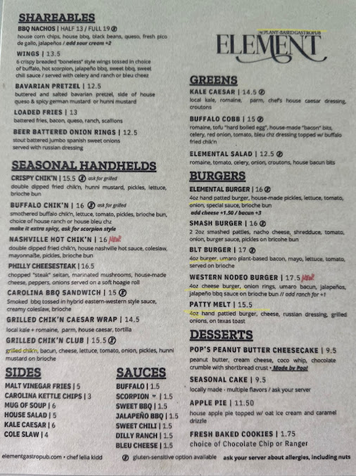 Menu Element Gastropub - 22