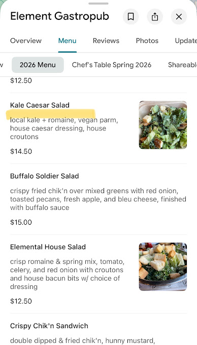 Menu Element Gastropub - 28