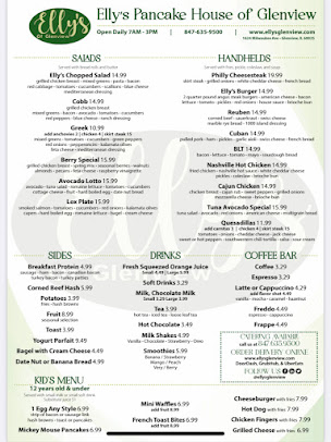 Menu Elly's Pancake House Of Glenview - 23