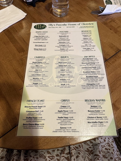 Menu Elly's Pancake House Of Glenview - 25