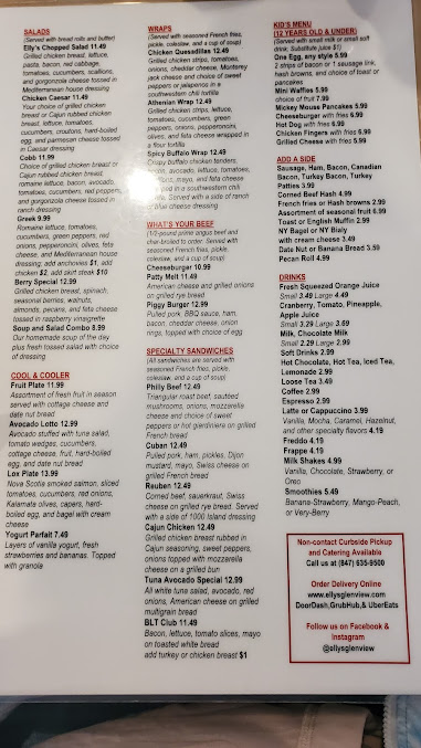 Menu Elly's Pancake House Of Glenview - 26