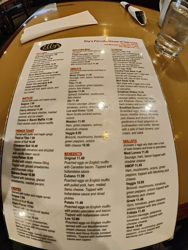 Menu Elly's Pancake House Of Glenview - 27