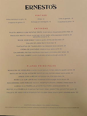Menu Ernesto's - 21