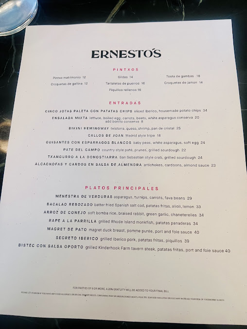 Menu Ernesto's - 22