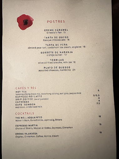 Menu Ernesto's - 28