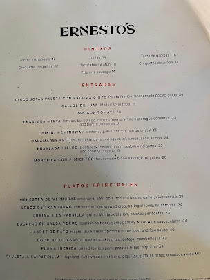 Menu Ernesto's - 29