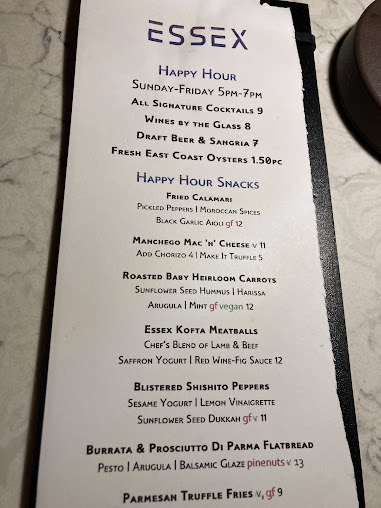 Menu Essex - 22