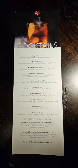 Menu Fahrenheit Charlotte - 22