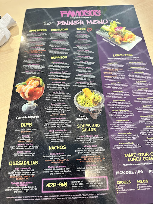 Menu Famosos Tacos & Tequila - 23