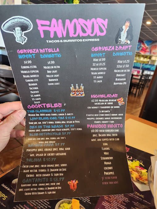 Menu Famosos Tacos & Tequila - 25