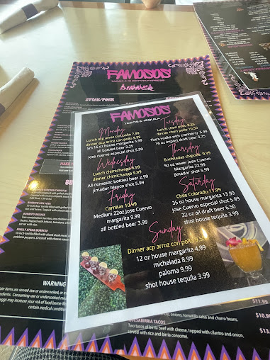 Menu Famosos Tacos & Tequila - 26