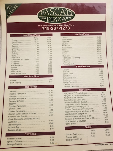 Menu Fascati Pizzeria - 25