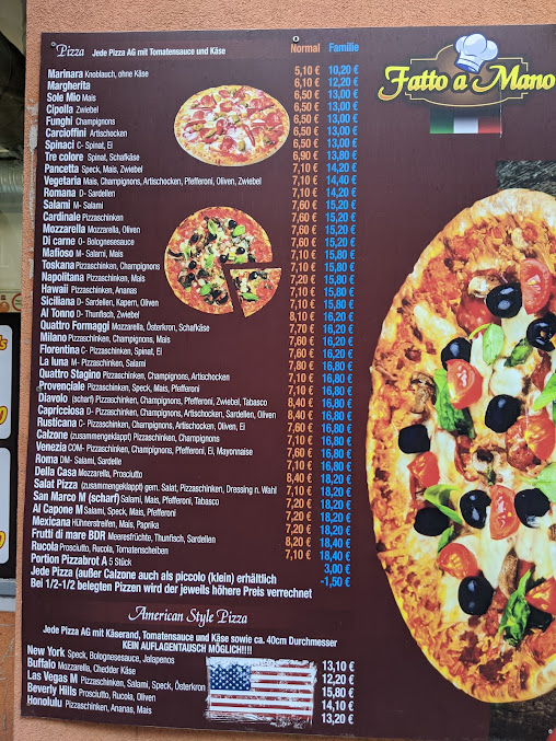 Menu Fatto A Mano Pizzeria - 20