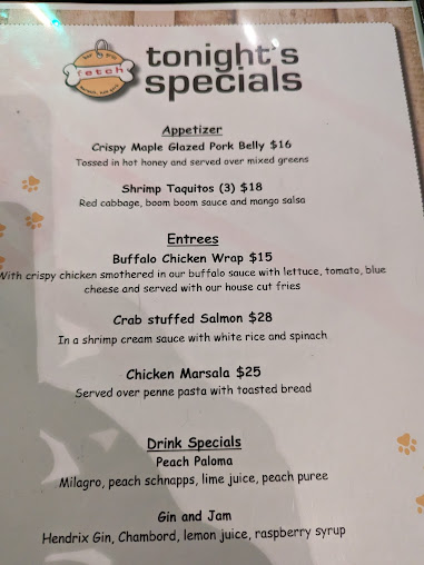 Menu Fetch Bar Grill - 20