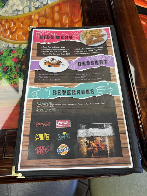 Menu Fiesta Patria Mexican Restaurant Cantina - 26