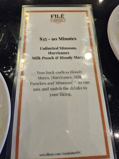 Menu Filé Gumbo Bar - 27