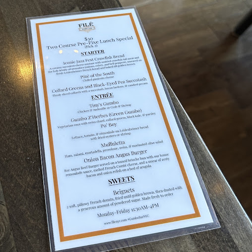 Menu Filé Gumbo Bar - 28