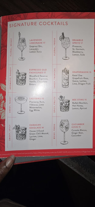 Menu Flight Club - 29