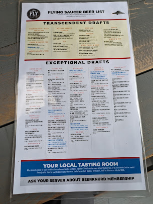 Menu Flying Saucer Draught Emporium - 25