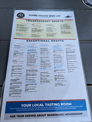 Menu Flying Saucer Draught Emporium - 28