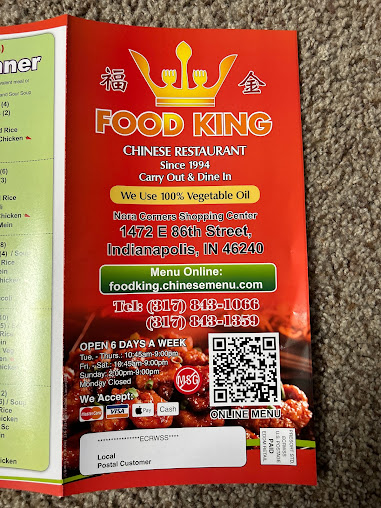 Menu Food King Chinese Restaurant - 21