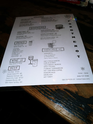 Menu Forgtmenot - 21