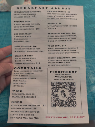 Menu Forgtmenot - 25