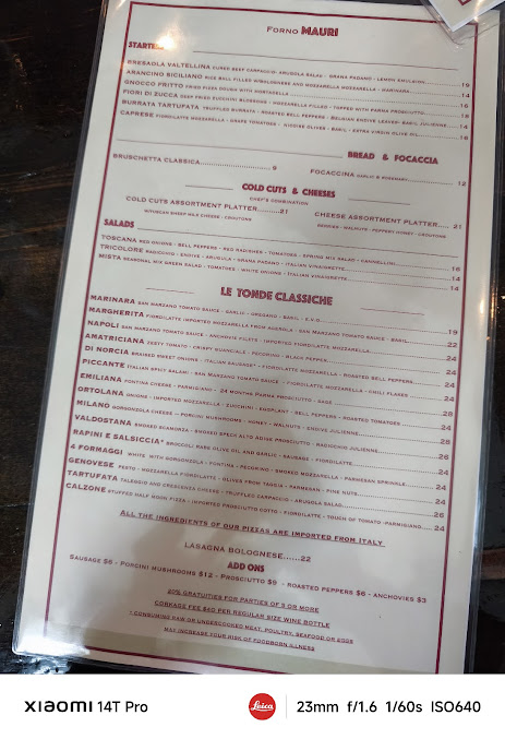 Menu Forno Mauri - 20