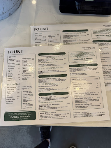 Menu Fount Coffee Kitchen - 20
