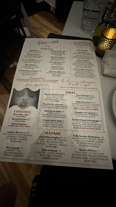 Menu Francesca's North - 22