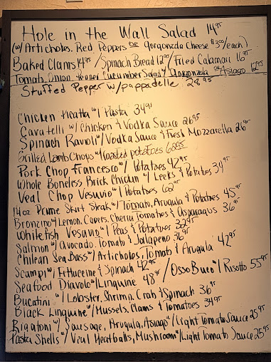 Menu Francesco's Hole In The Wall - 21