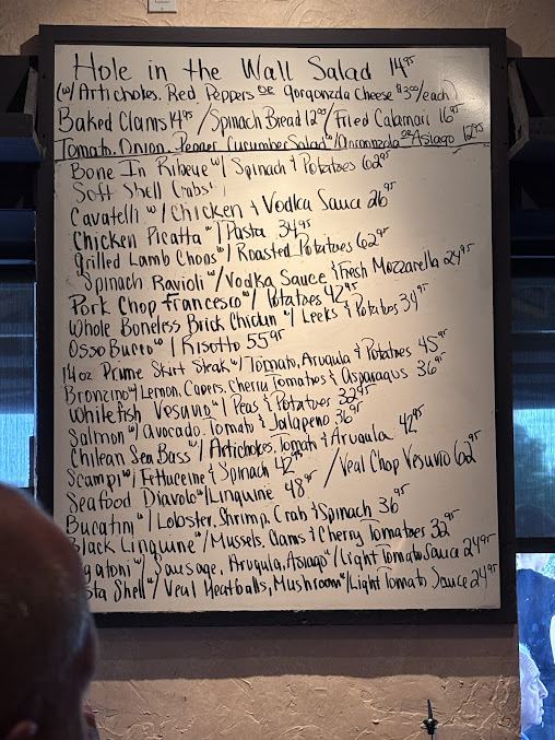 Menu Francesco's Hole In The Wall - 22