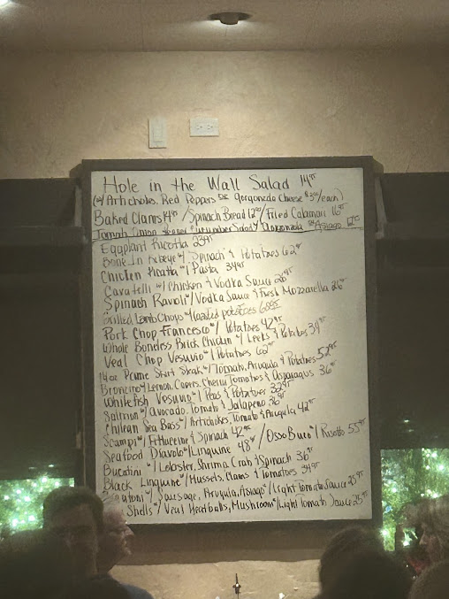 Menu Francesco's Hole In The Wall - 24