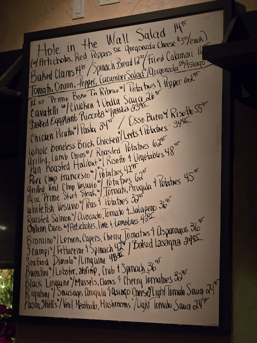 Menu Francesco's Hole In The Wall - 27