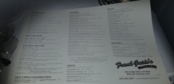 Menu Frank Guido's Little Italy - 20
