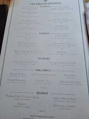 Menu Freemans - 26