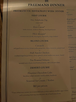 Menu Freemans - 27