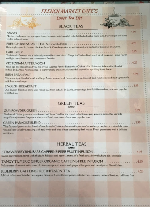 Menu French Market Cafe & Gourmet Shop - Tea Room - 25