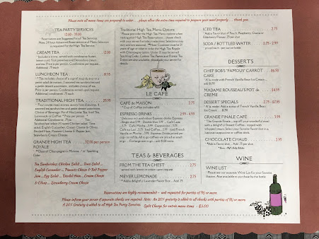 Menu French Market Cafe & Gourmet Shop - Tea Room - 28