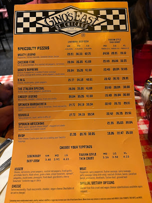 Menu Gino's East - 26