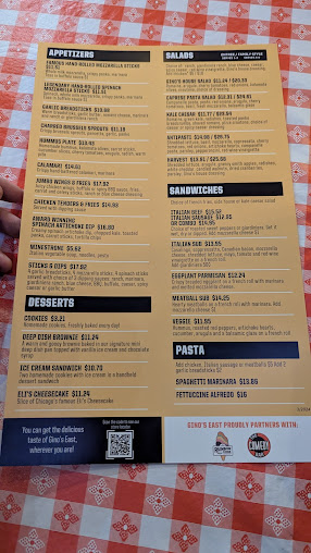 Menu Gino's East - 27