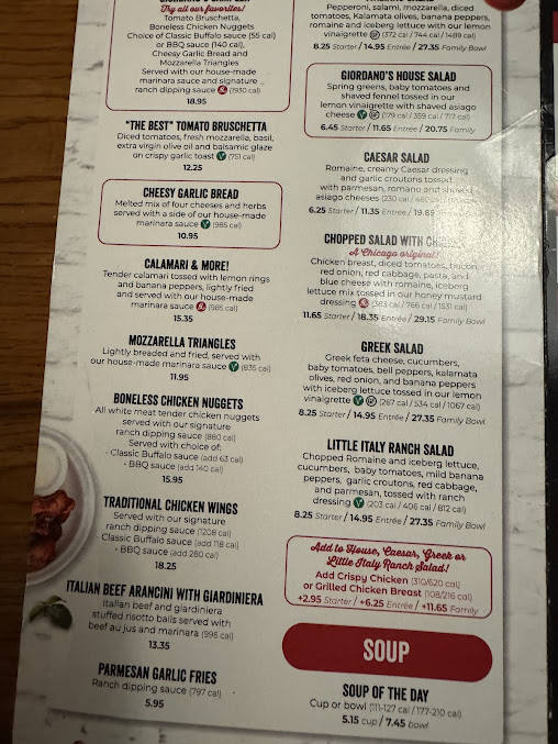 Menu Giordano's - 28