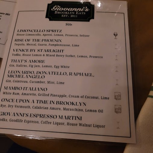 Menu Giovanni's Brooklyn Eats - 20